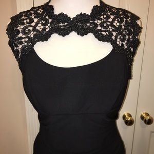 Black ball gown